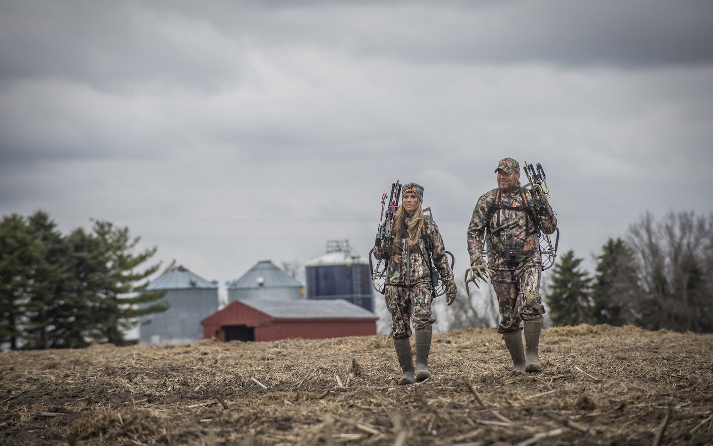 Pat and Nicole Reeve, who live near Plainview in southeast Minnesota, and who host the outdoor television show, "Driven with Pat & Nicole'' on the Outdoor Channel.