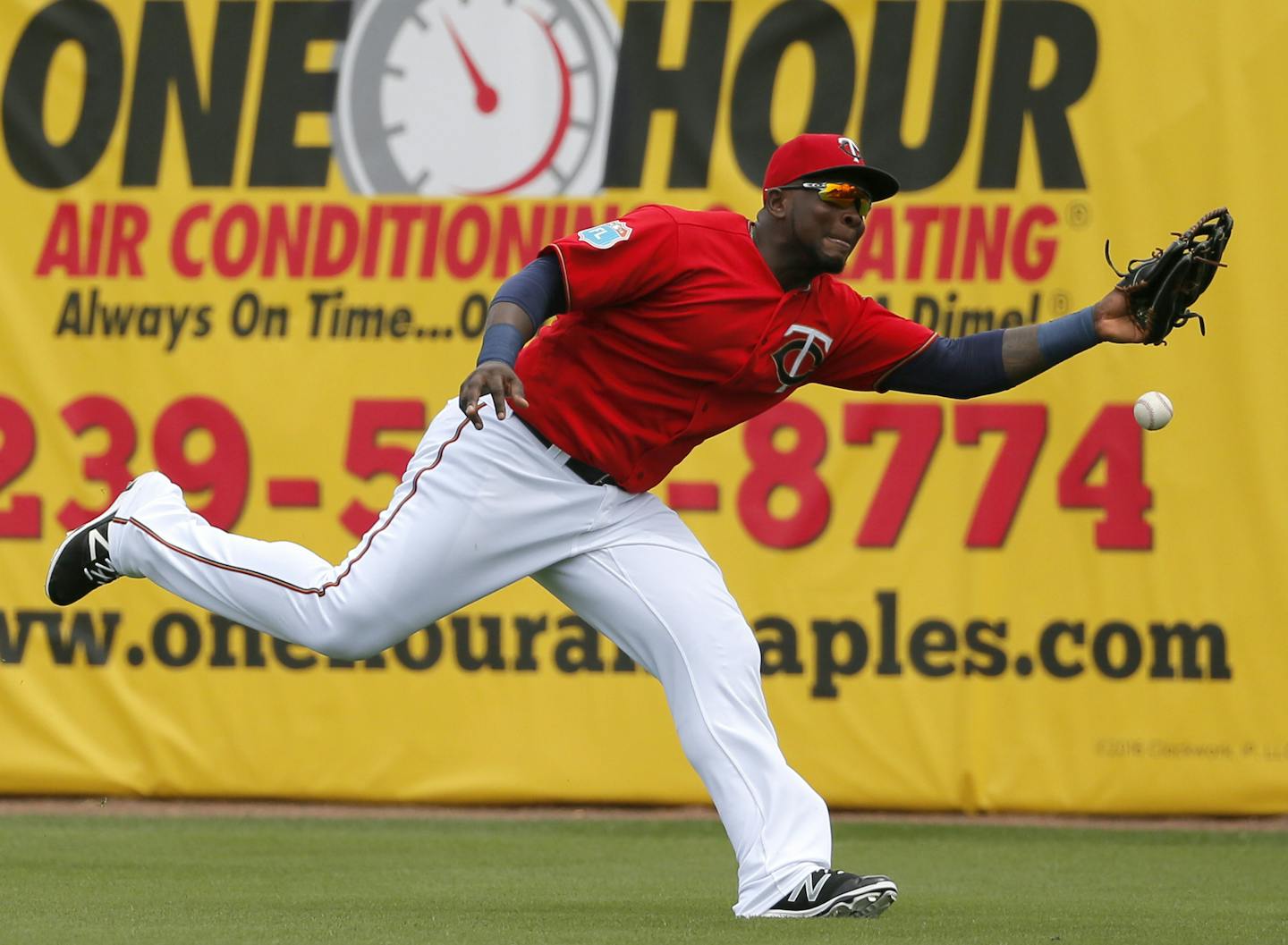 Minnesota Twins right fielder Miguel Sano, during spring training.