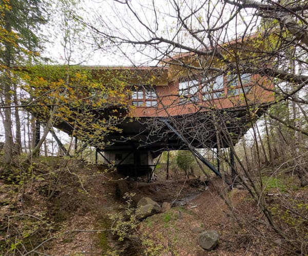 Duluth's creek-spanning midcentury modern 'stilt house' lists for $750,000