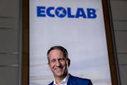 Ecolab chairman and CEO Christophe Beck Thursday, January 5, 2023, in St. Paul, Minn. Ecolab closed its centennial year posting annual revenue over $1
