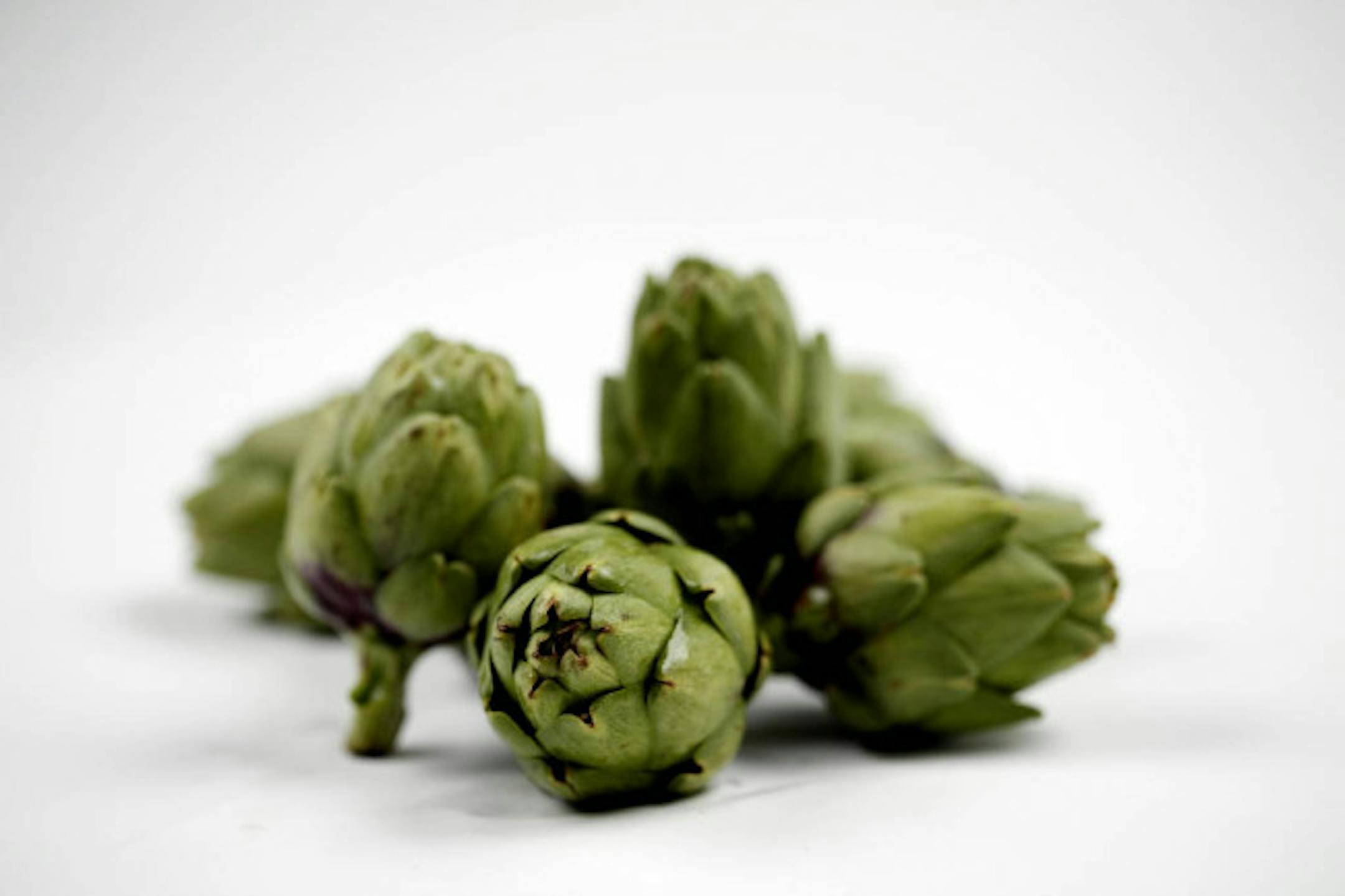 Baby artichokes are easier to prepare than their larger brethren because there's no choke to remove.