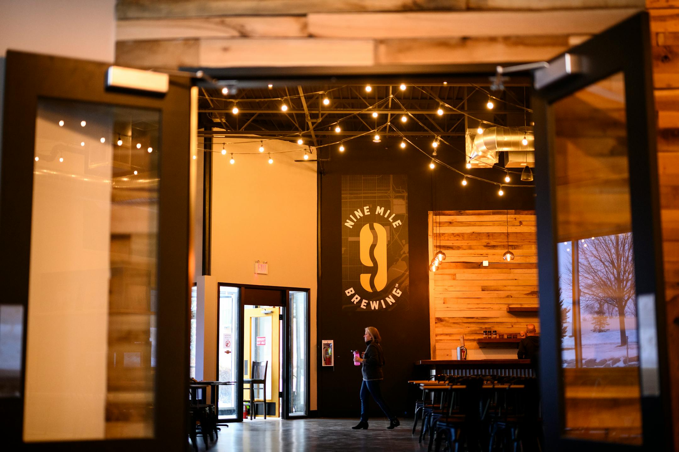 The event center space at Nine Mile Brewing Wednesday, Feb. 9, 2022 in Bloomington, Minn.
