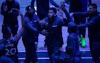 Karl-Anthony Towns returned to the court Wednesday after nearly a month away dealing with COVID-19.