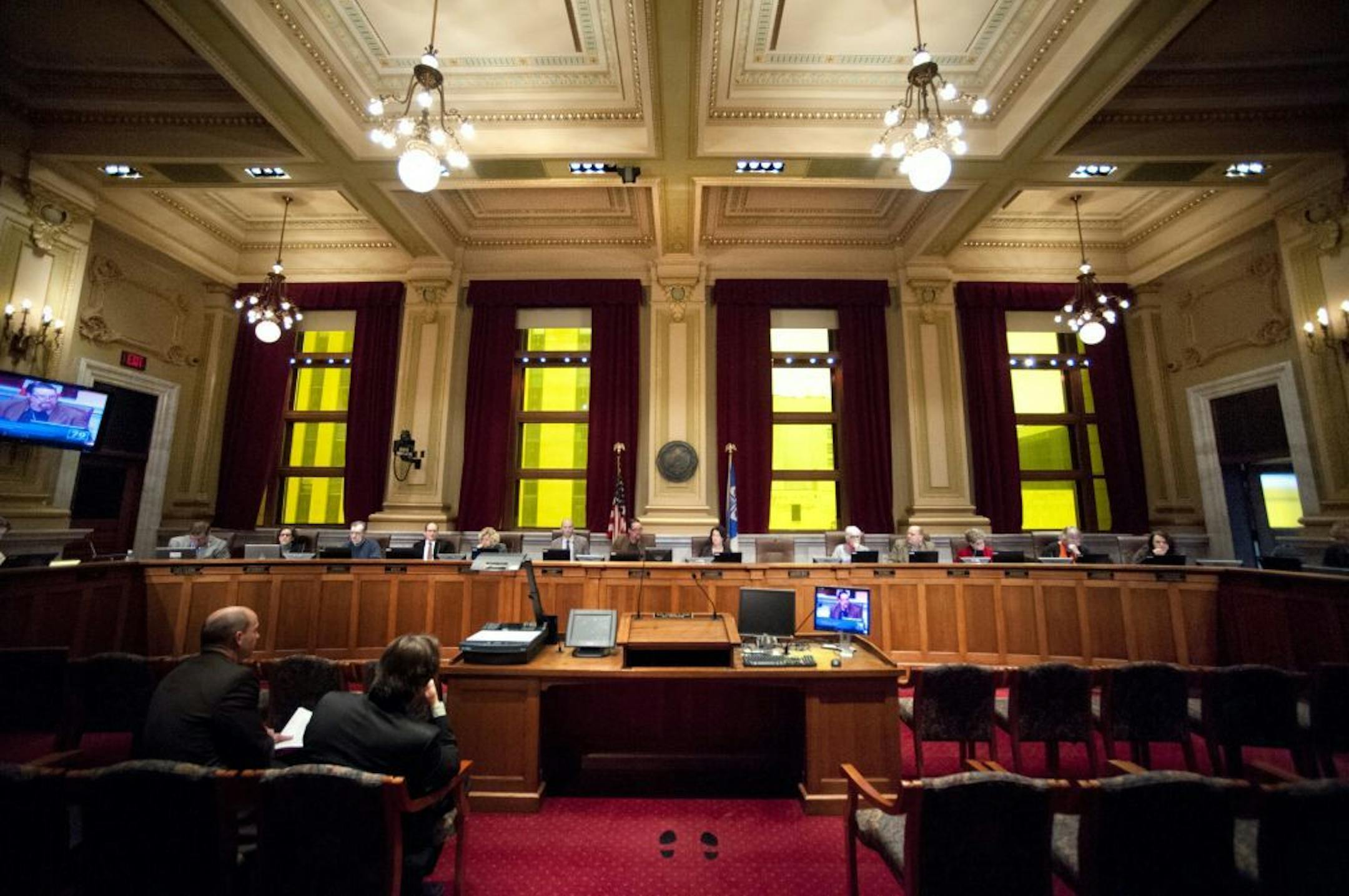 The Minneapolis City Council chambers.