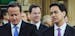 Britain's Prime Minister David Cameron and Labour leader Ed Miliband process to the House of Lords, London, to listen to the Queen's Speech at the Sta