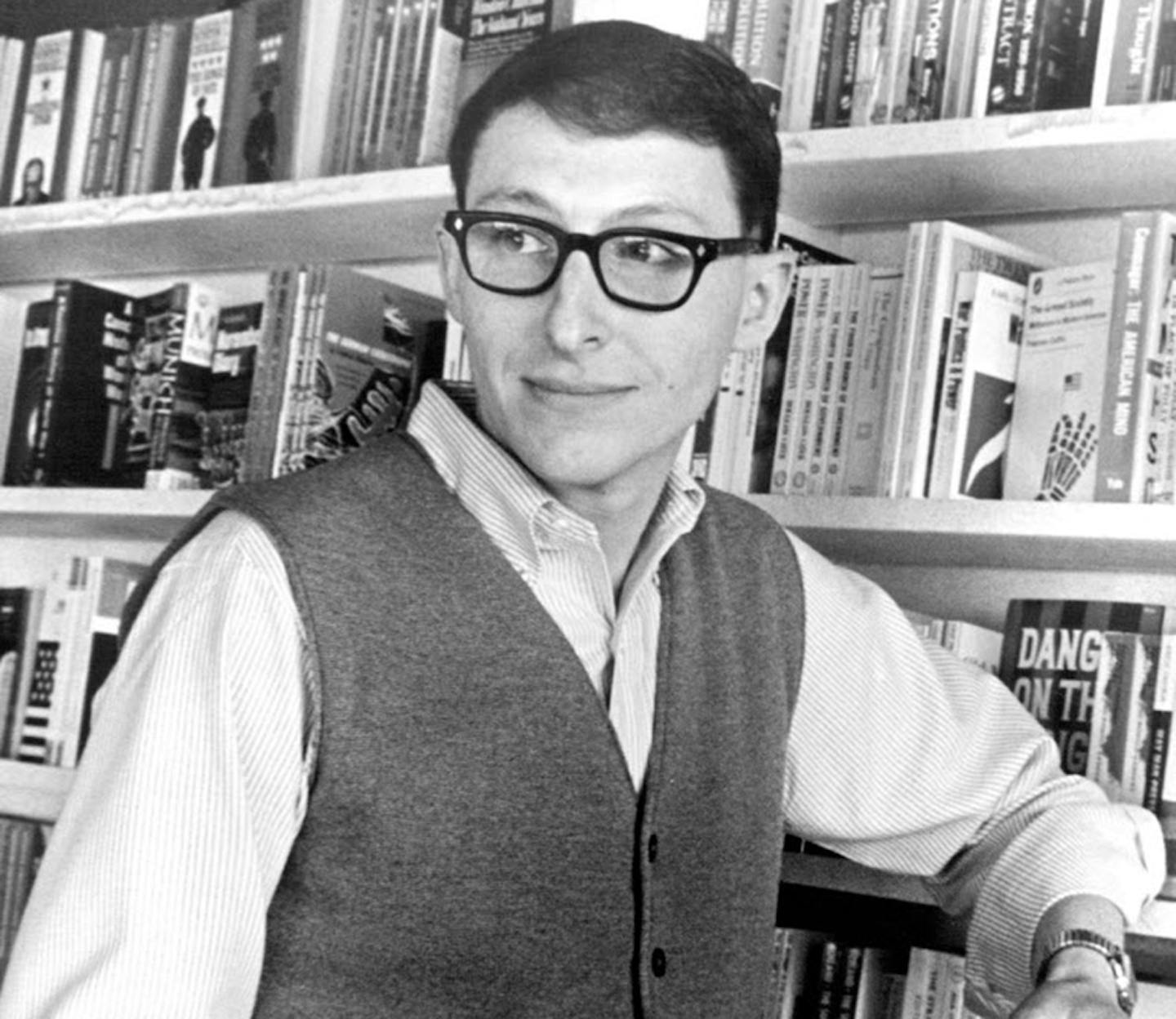 Bill Savran shown in his bookstore in 1966.