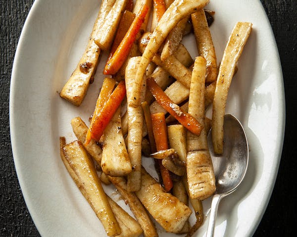 Parsnips serve as a practical root vegetable