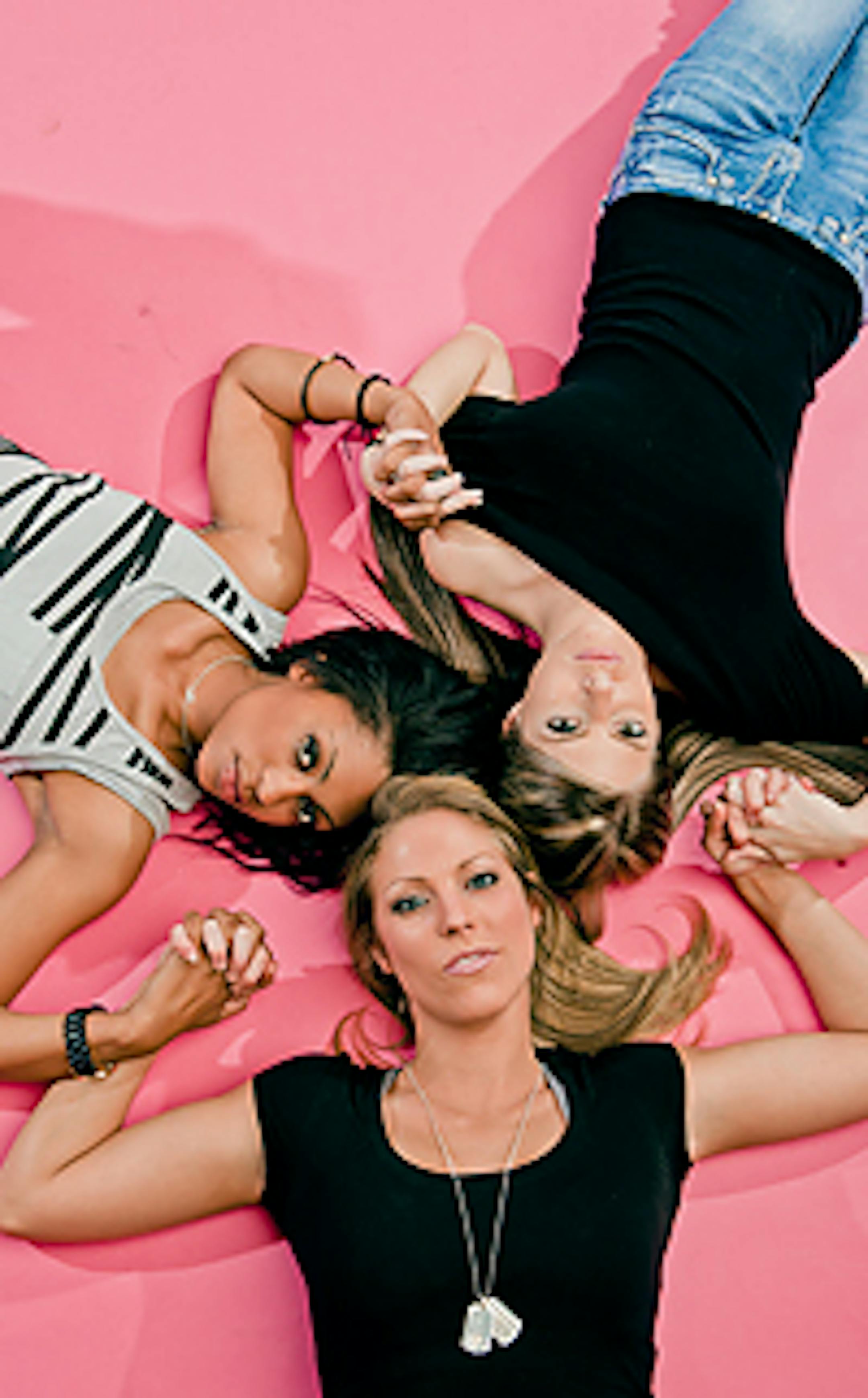 Clockwise from top right - Meghan Abston, Laura Thompson, and Brianna Kendrick