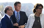 Former Trump national security adviser Michael Flynn arrives at federal court in Washington, Friday, Dec. 1, 2017. Flynn is to plead guilty Friday to 