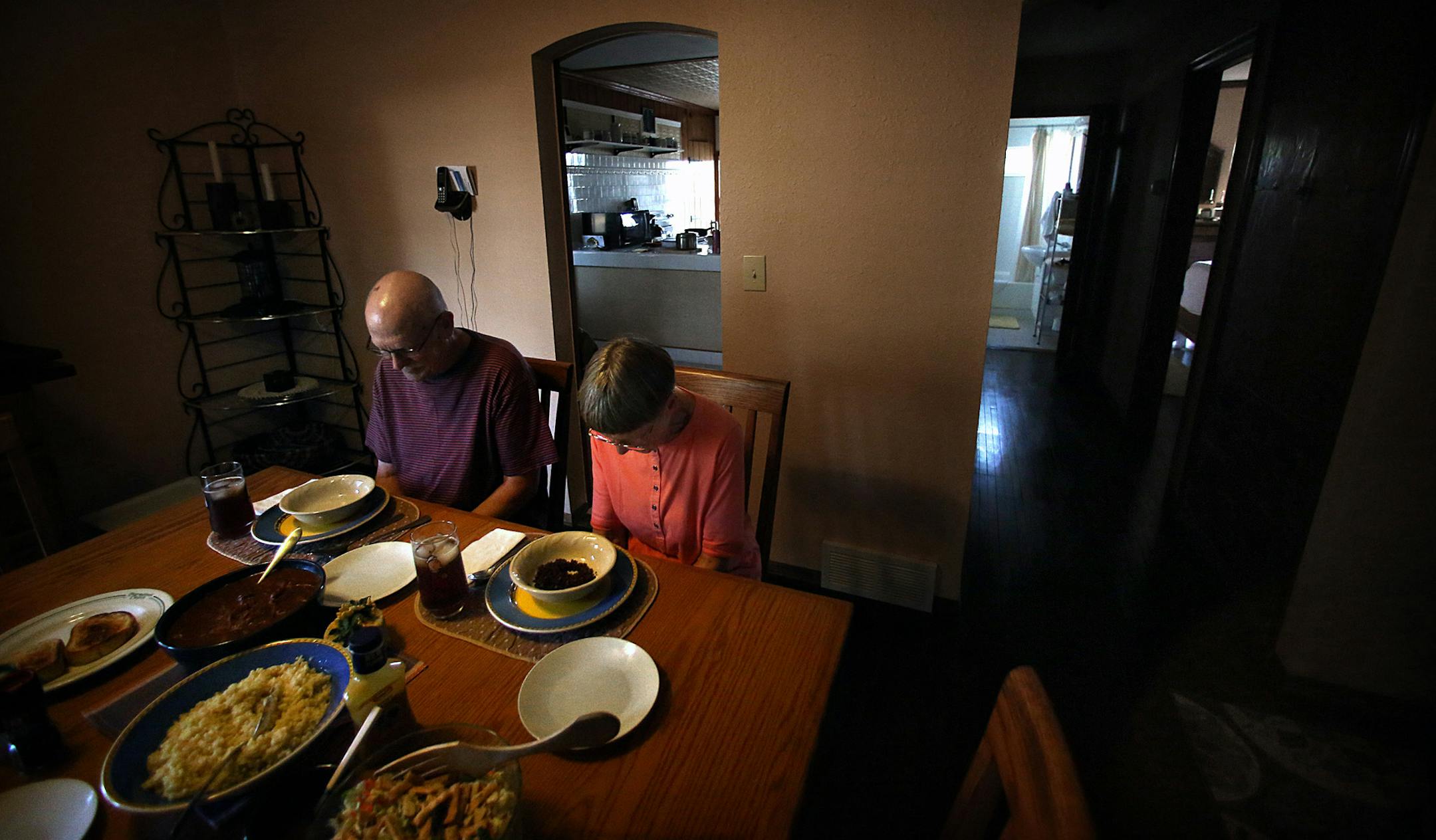 Jim and Norma Stenslie moved to the quiet town of Napoleon, leaving their friends back in oil country. Jim preached for decades in Western North Dakota, while Norma taught piano and organ in Lutheran churches near Ross. ] (JIM GEHRZ/STAR TRIBUNE) / December 10, 2013, Williston/Napoleon, ND ‚Äì BACKGROUND INFORMATION- PHOTOS FOR USE IN FIFTH PART OF NORTH DAKOTA OIL BOOM PROJECT: While many have migrated to the Bakken oil fields in search of fortune and adventure, others have cho