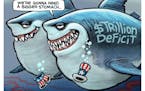 Sack cartoon: The new Jaws movie
