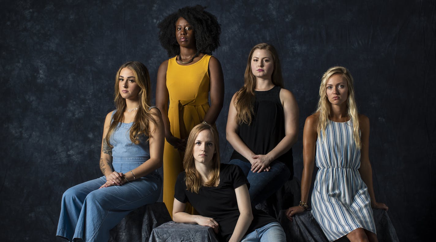 Women from the left Sarah Ortega, Florkime Payne, Melody Walton, Andrea Gram and Brooke Morath. ] RENEE JONES SCHNEIDER &#x2022; renee.jones@startribune.com