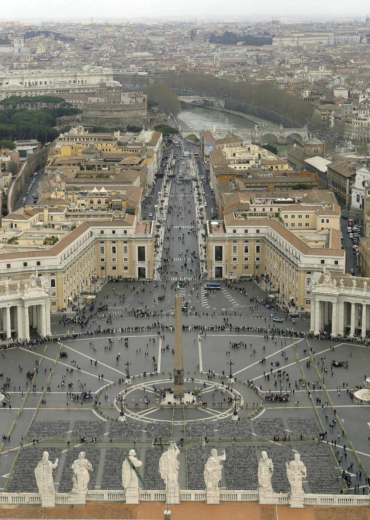 The view from the top of St. Peter's Basilica is a reward for making the climb. Photo by Kerri Westneberg/Star Tribune.