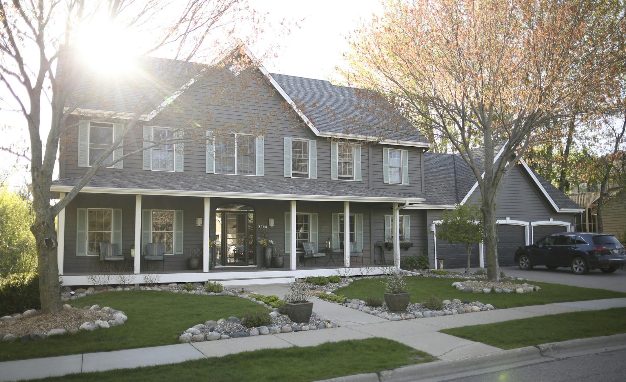Exterior of the Nelsons' home in Bloomington, which the couple built 22 years ago.