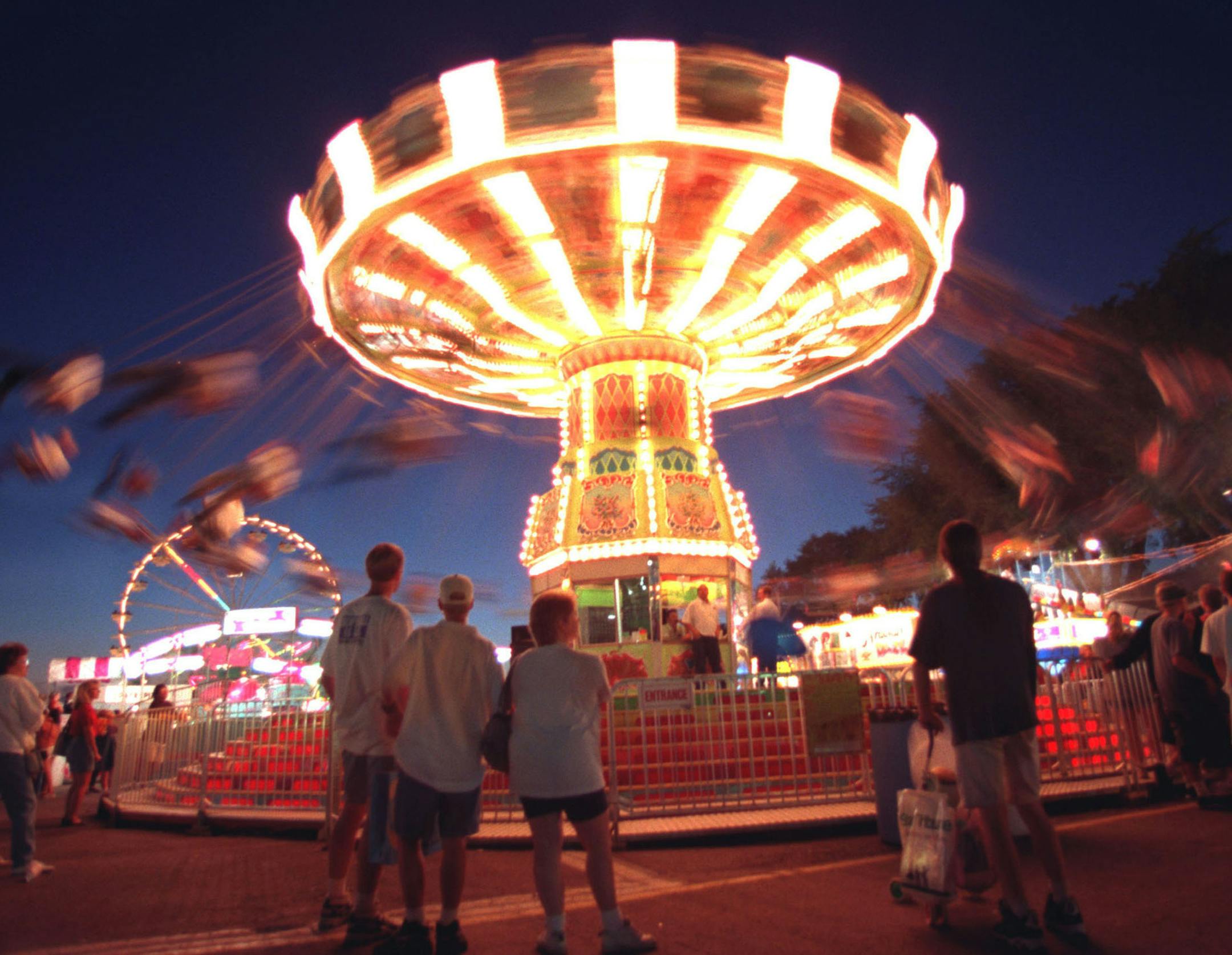 The State Fair Midway gets into full swing on the opening day of the Minnesota State Fair. ORG XMIT: MIN2013060510543945