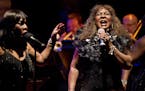 Motown legend Martha Reeves, center, and the Vandellas during the first of their two shows Wednesday night, January 11, 2011 at the Dakota Jazz Club &
