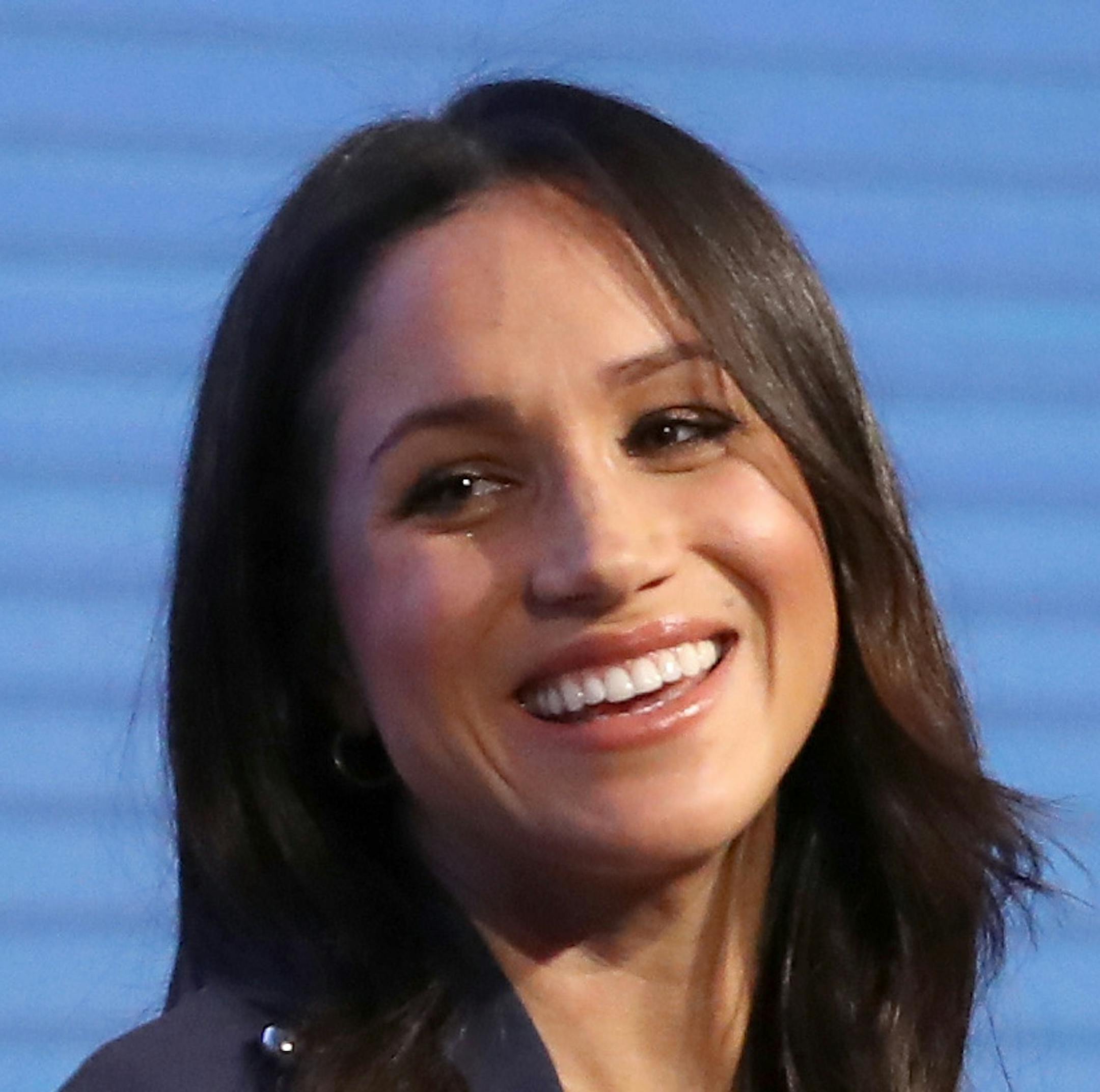 Meghan Markle, left, and Catherine, Duchess of Cambridge, attend the first Royal Foundation Forum on February 28, 2018, in London. (Rota/i-Images/Zuma Press/TNS) ORG XMIT: 1227277