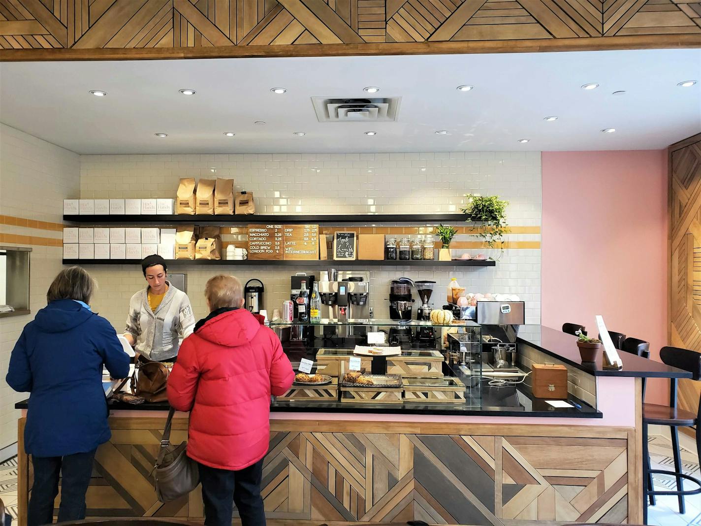 Chef and owner Tara Coleman works the counter at Hot Hands Pie & Biscuit in St. Paul.