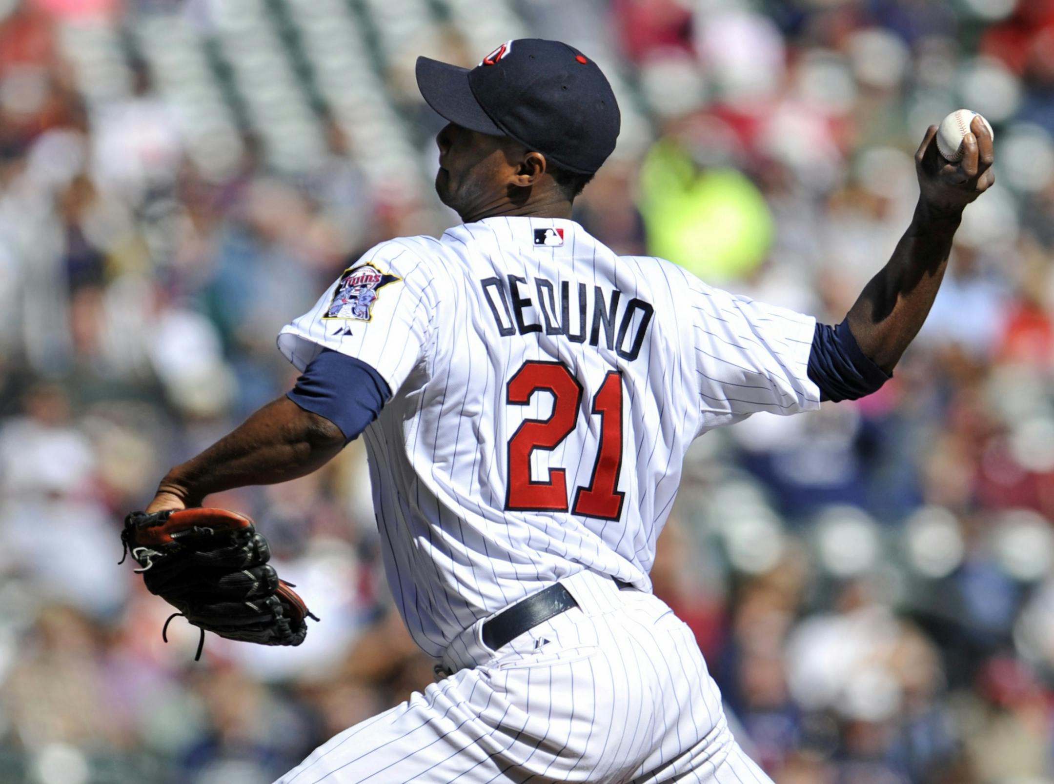 Twins pitcher Samuel Deduno