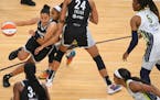 Lynx point guard Layshia Clarendon, who is shooting a career-best 52% from the field this season, has missed the past six games because of a right fib