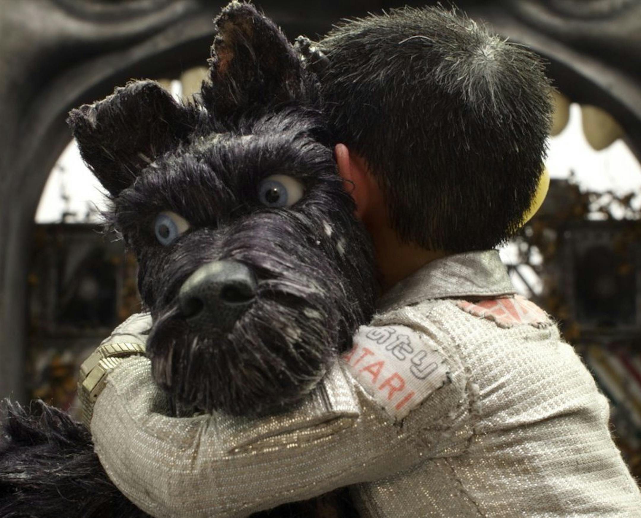 This image released by Fox Searchlight Pictures shows the character Chief, voiced by Bryan Cranston in a scene from "Isle of Dogs." (Fox Searchlight via AP)