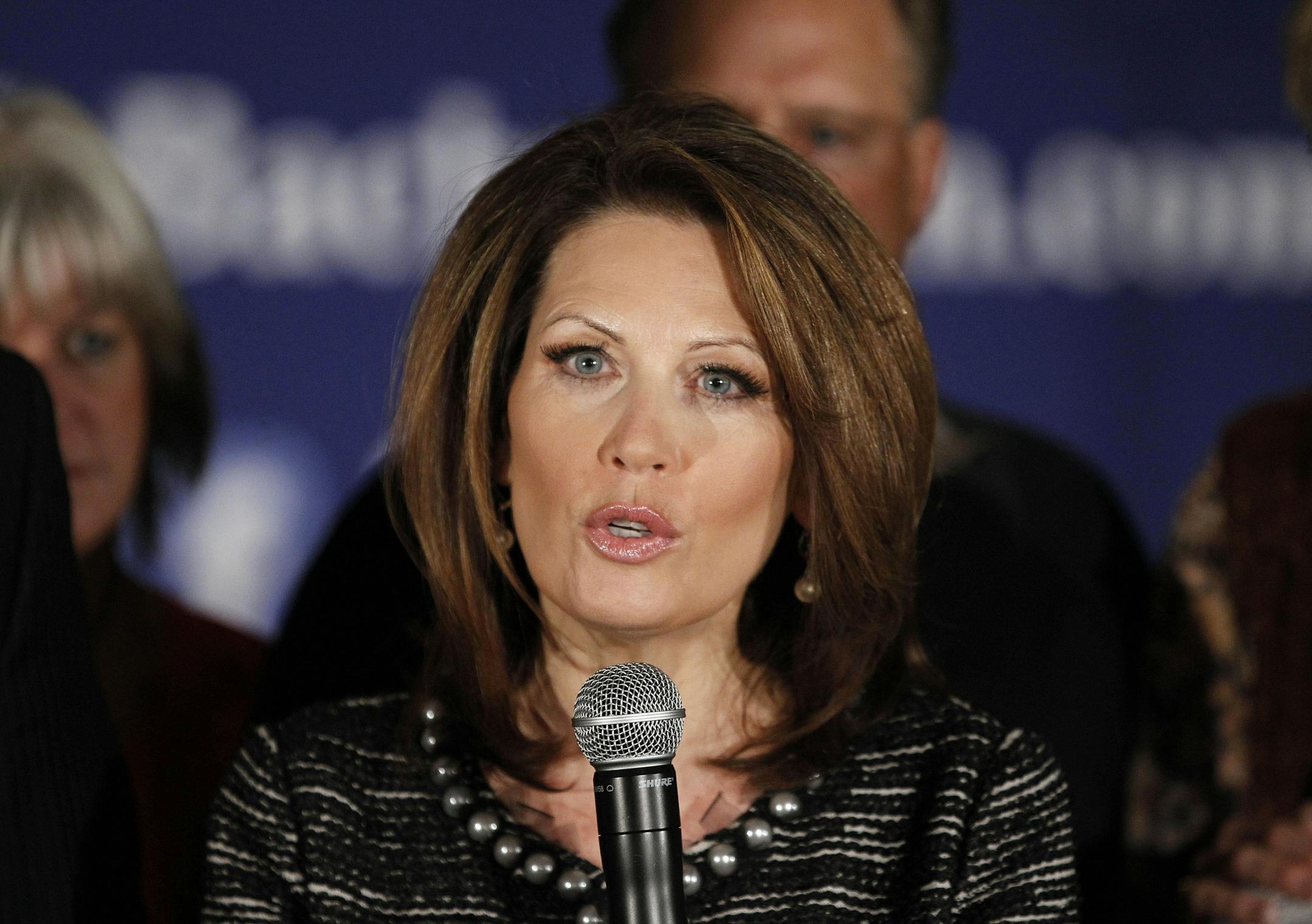 Rep. Michele Bachmann, R-Minn. announces that she will end her campaign for president, Wednesday, Jan. 4, 2012, in West Des Moines, Iowa.