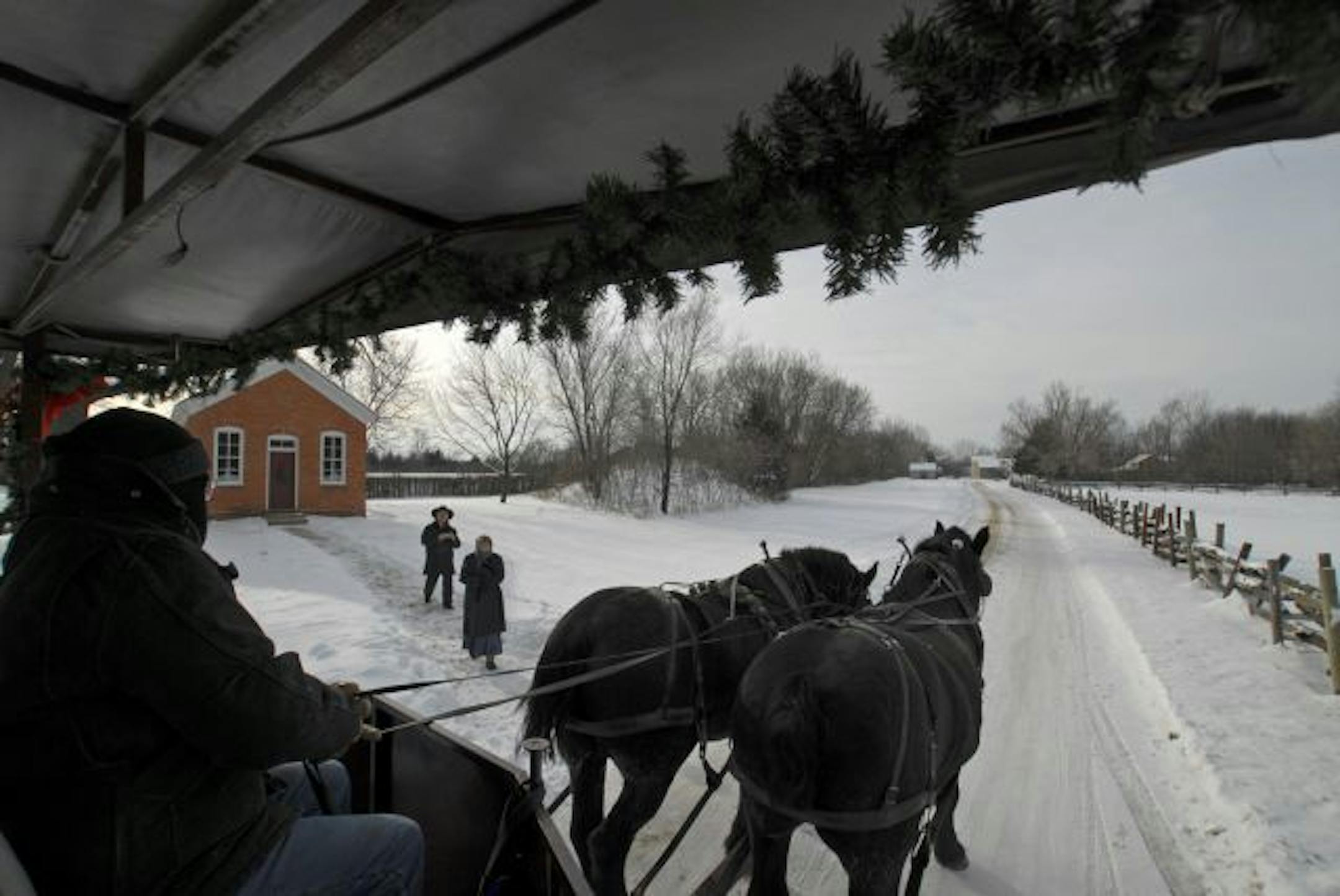 The Landing, formerly known as Murphy's Landing, offers horse-drawn trolley rides during the holiday season.