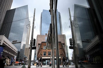 Hennepin Avenue and N. 7th Street in downtown Minneapolis.