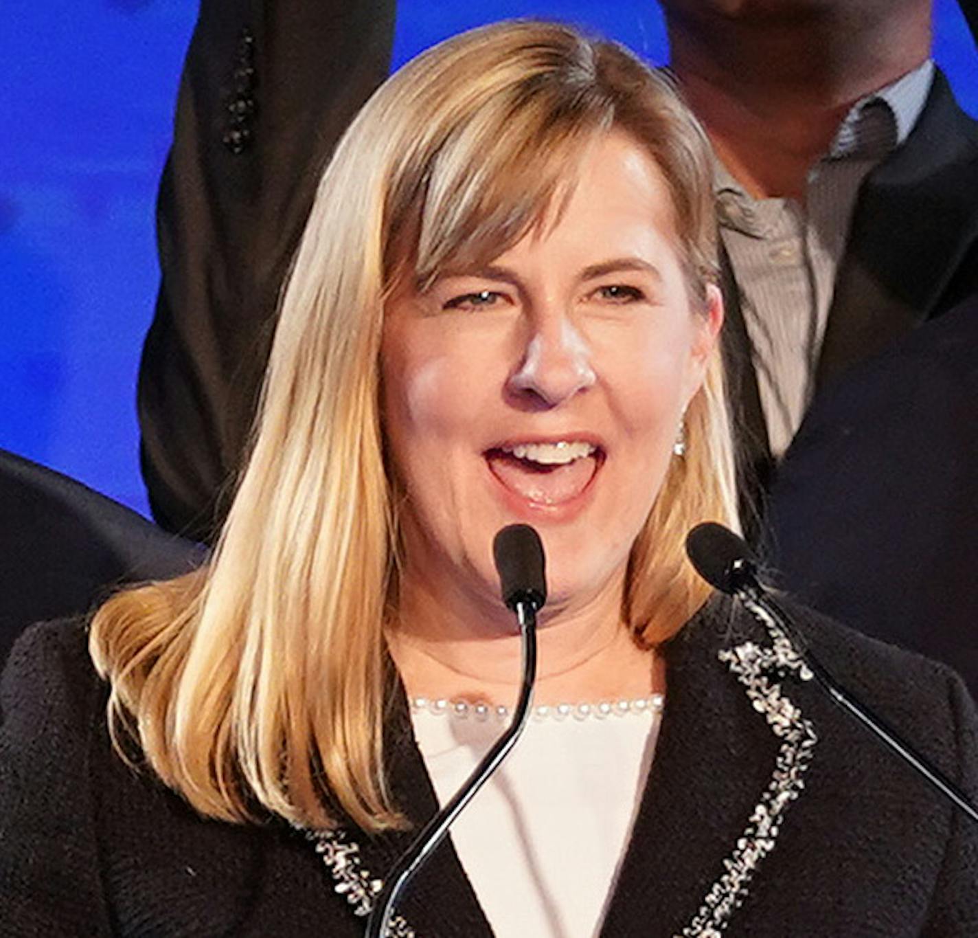 Incoming state house majority leader State Rep. Melissa Hortman gave a victory speech Wednesday evening. ] ANTHONY SOUFFLE &#xef; anthony.souffle@startribune.com Democratic-Farmer-Labor Party candidates, officials, and supporters gathered for an election night party Tuesday, Nov. 6, 2018 at the Intercontinental Hotel in downtown St. Paul, Minn.