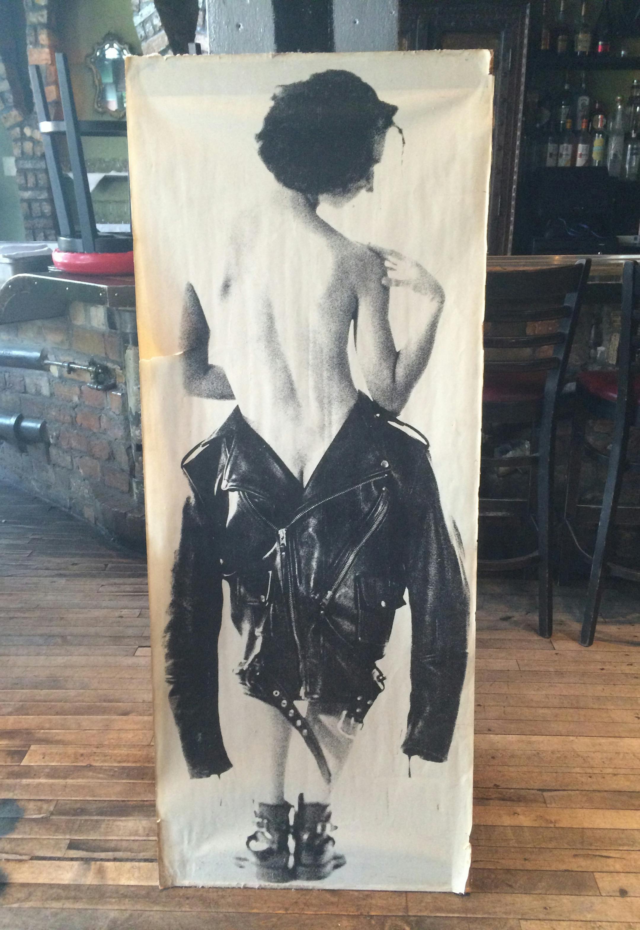 the Loring Bar bathroom was memorable, particularly the women&#x201a;&#xc4;&#xf4;s-side photo of then-employee/ actress Manao DeMuth clad suggestively in a motorcycle jacket and not much else.