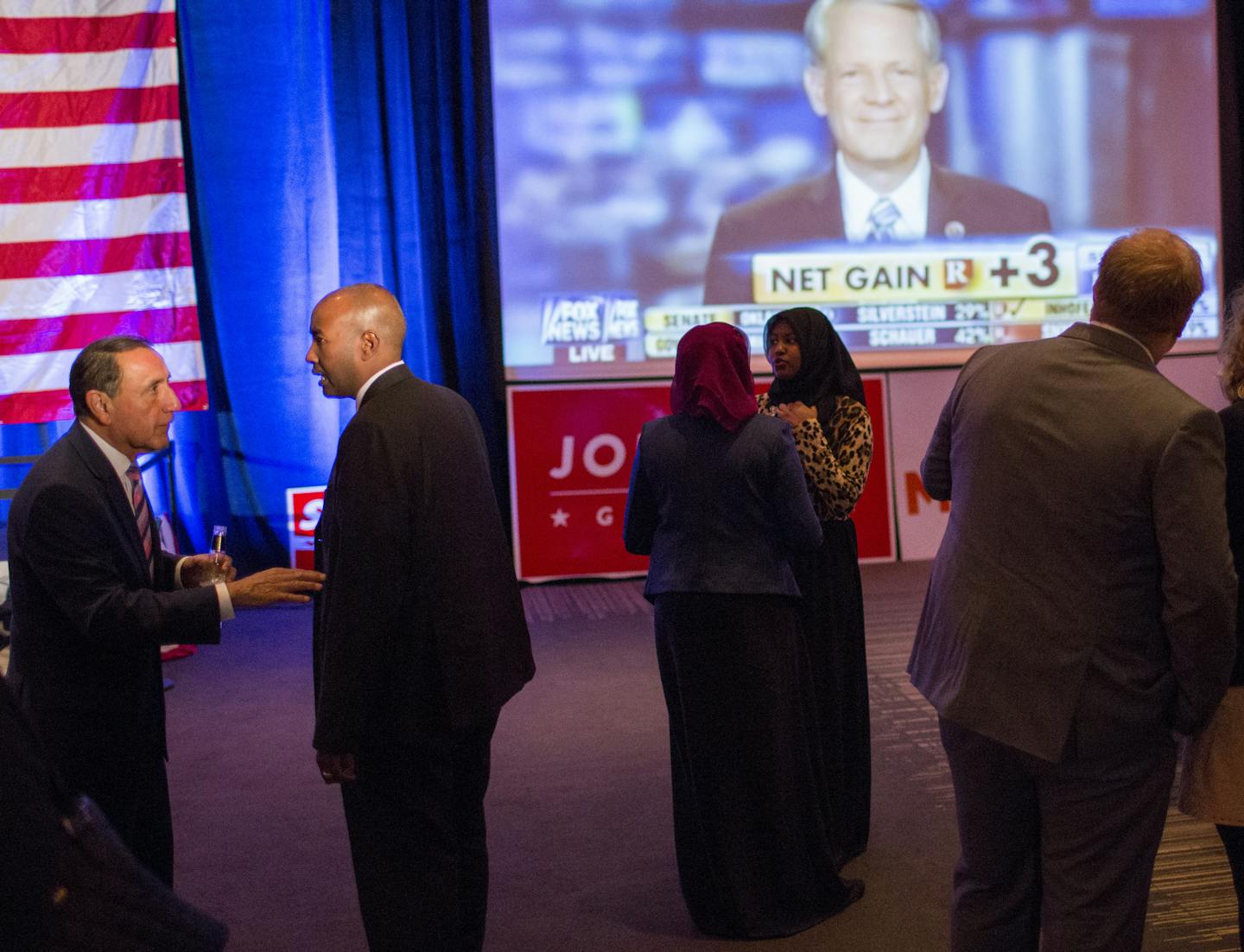 Republicans watch as returns com in on the national returns. ] GOP Headquarters BRIAN PETERSON &#x201a;&#xc4;&#xa2; brian.peterson@startribune.com Minneapolis, MN 11/04/14