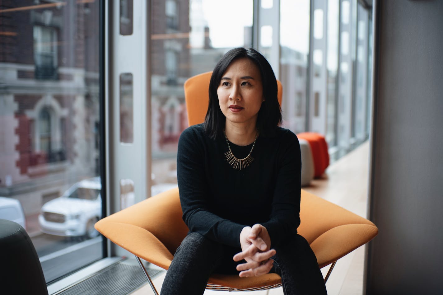 Author Celeste Ng photographed in Cambridge, Mass. Kieran Kesner for Buzzfeed.