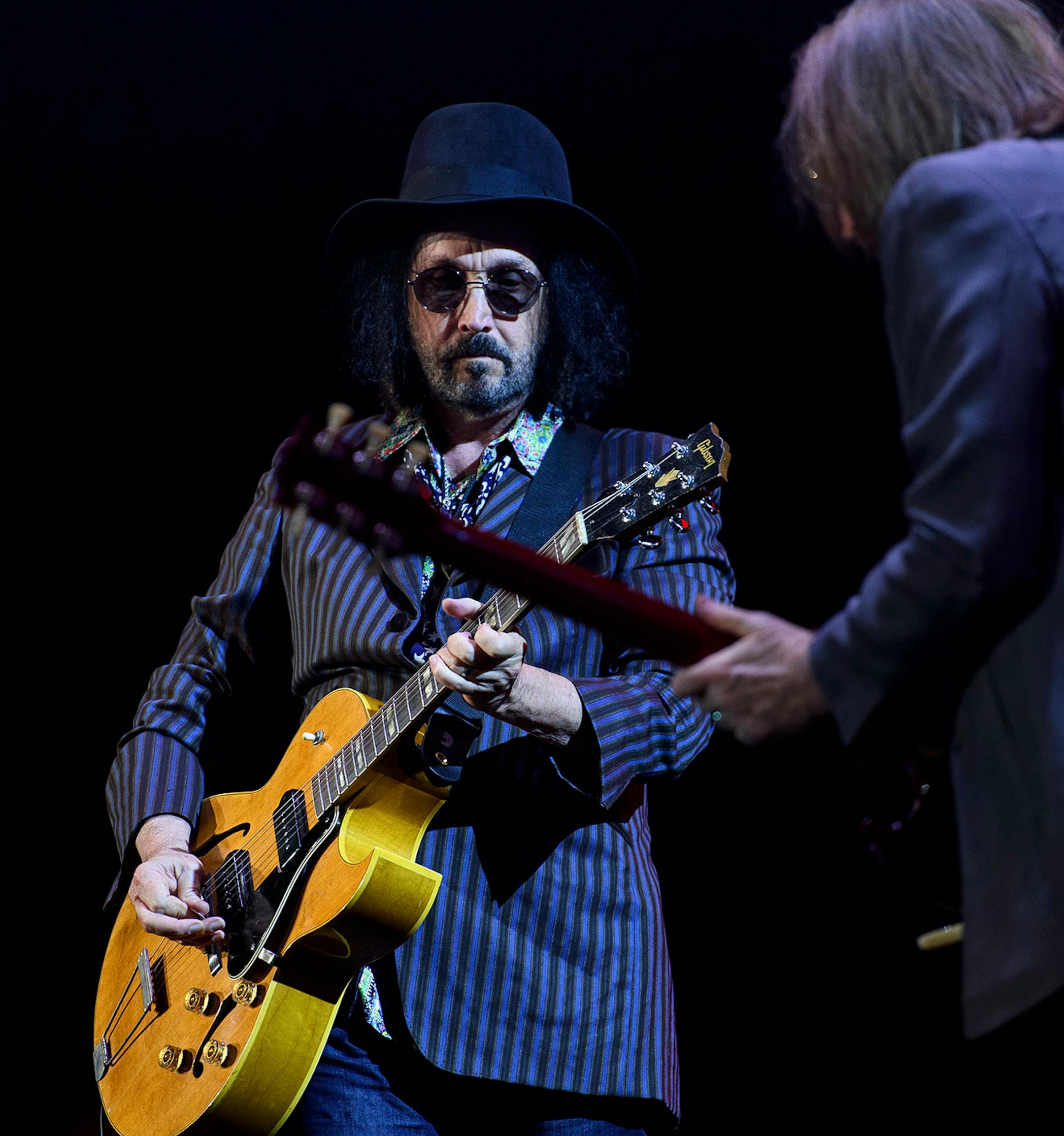 Tom Petty and the Heartbreakers lead guitarist Mike Campbell performed alongside Petty during Saturday night's concert.