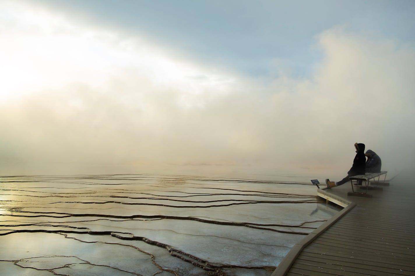 Mesmerized by the solitude of Yellowstone in the winter. (Benjamin Myers/TNS) ORG XMIT: 45586705W