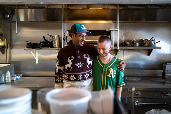 The changing of the guard: Abraham Gessesse, left, will be the new chef/owner of Hyacinth in St. Paul, taking the reins from Rikki Giambruno.