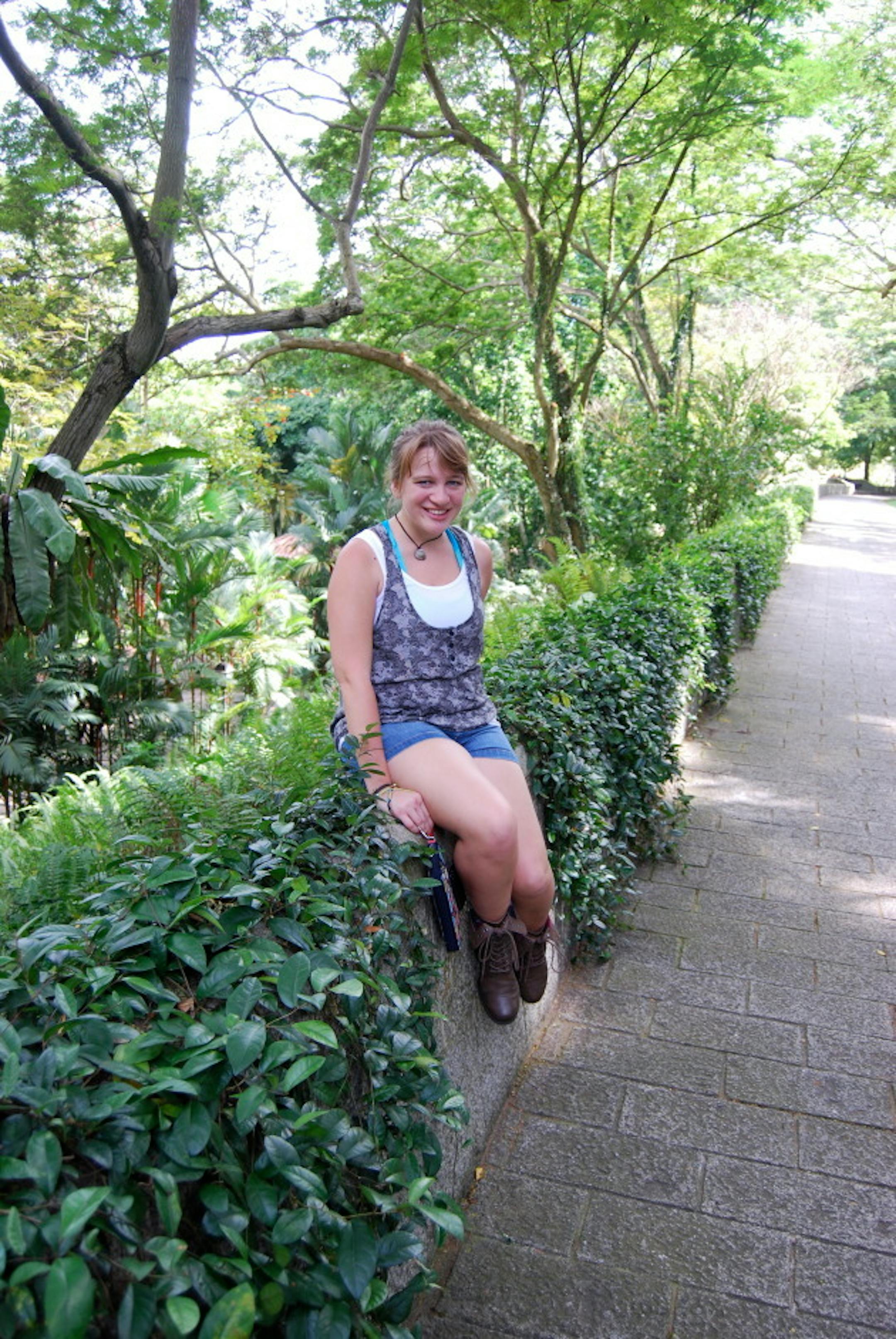 Me in a Singaporean Garden