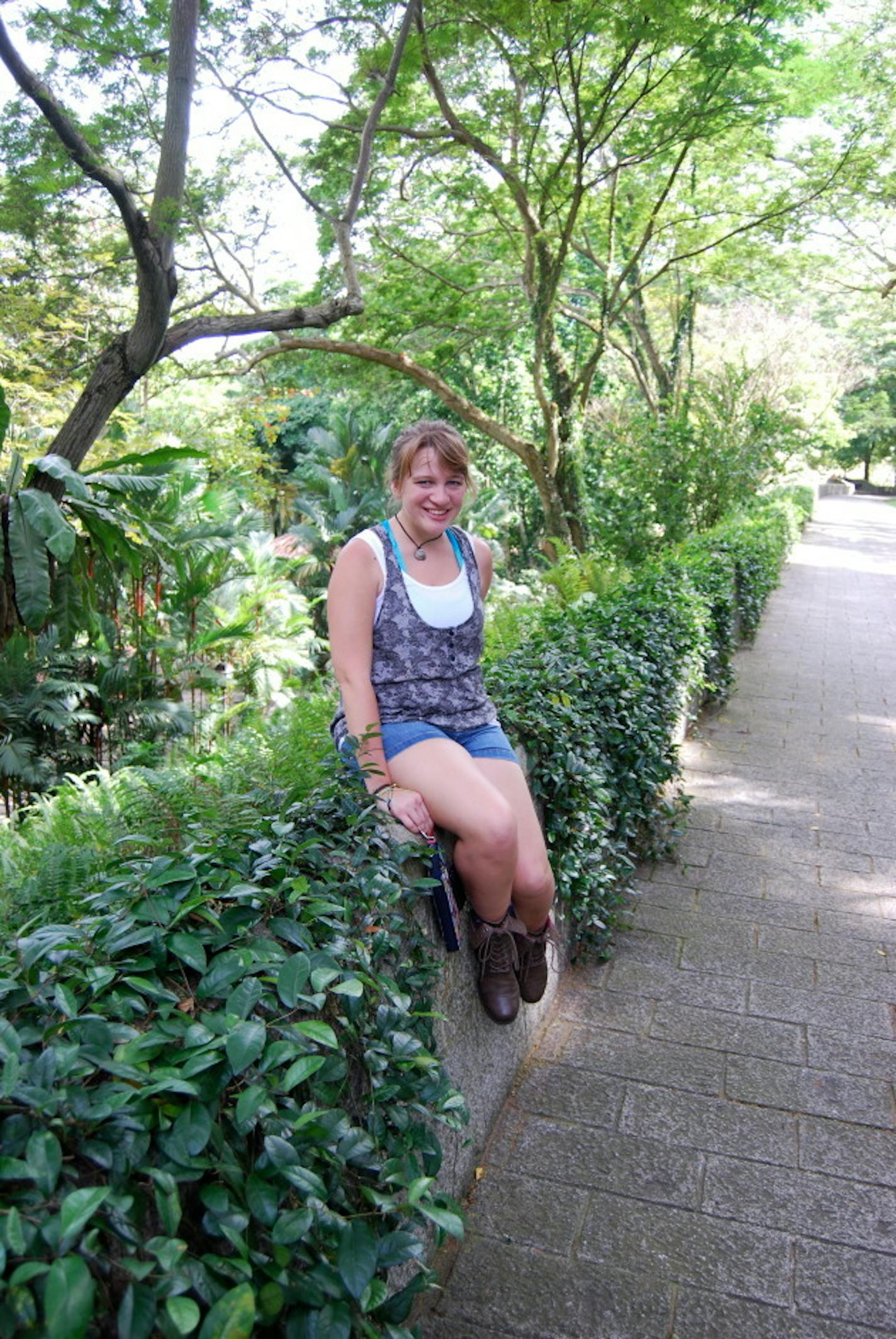 Me in a Singaporean Garden