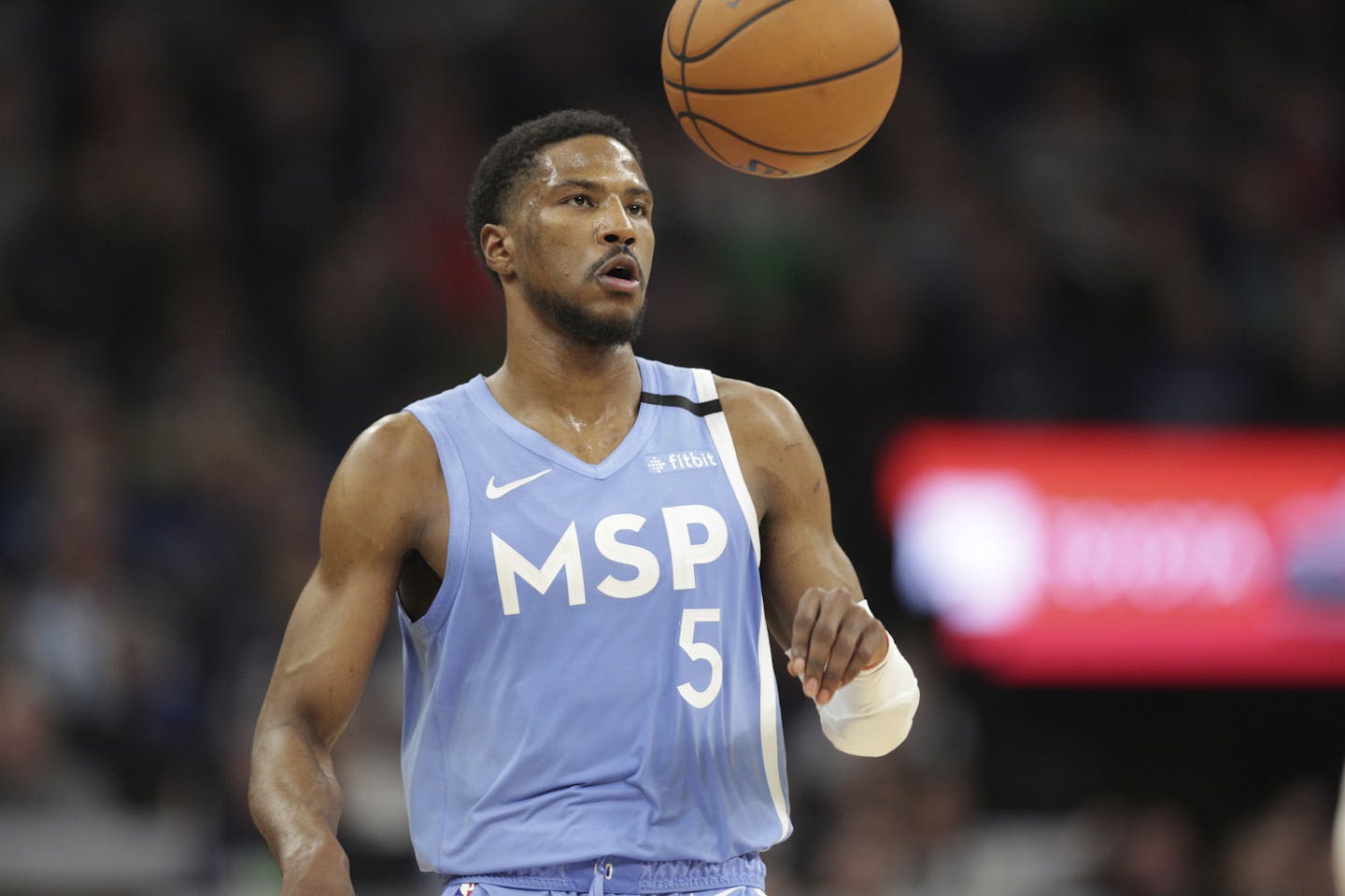 Minnesota Timberwolves guard Malik Beasley plays against the Boston Celtics during an NBA basketball game Friday, Feb. 21, 2020, in Minneapolis. (AP Photo/Andy Clayton-King)