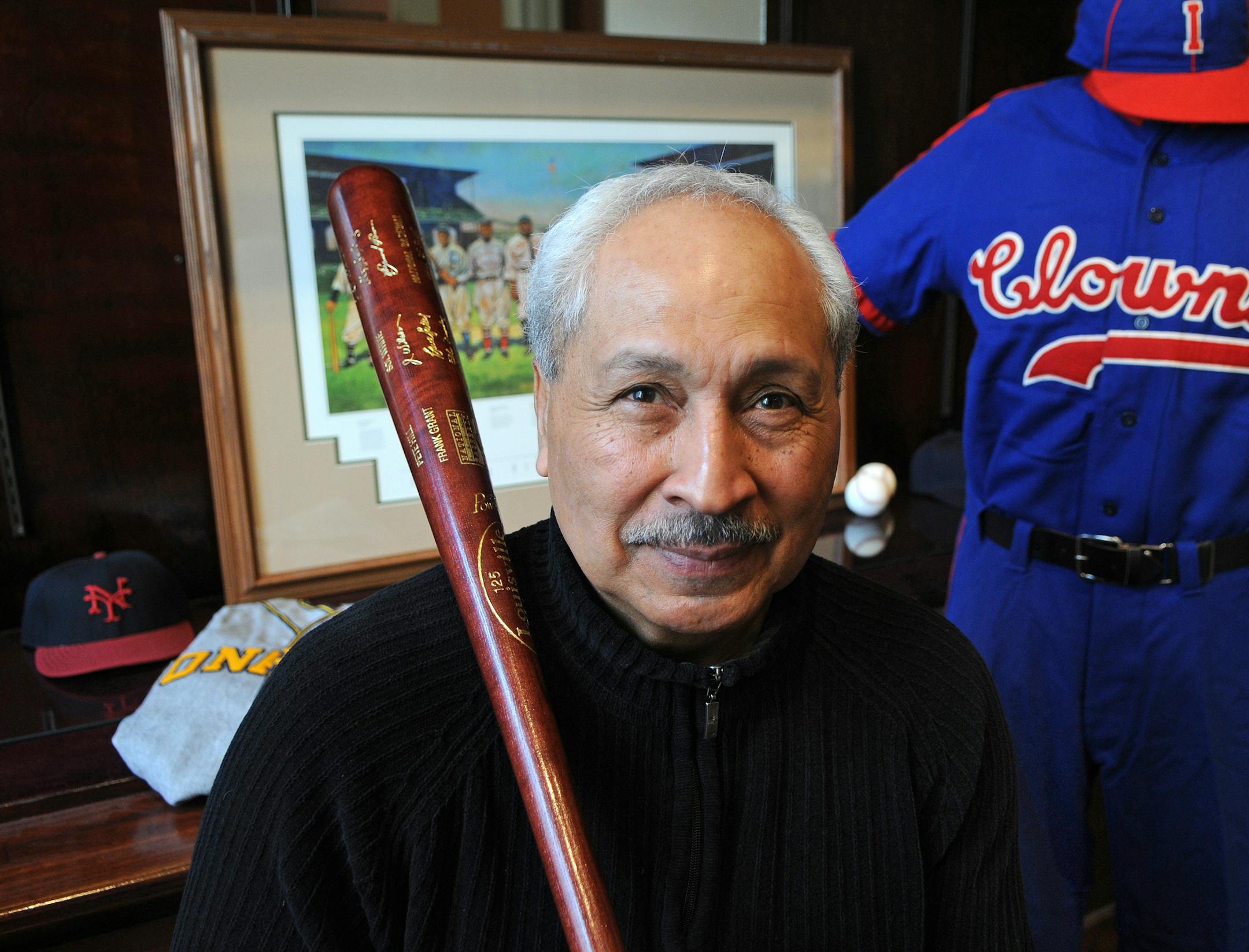 Richard Sennott•rsennott@startribune.com] St Paul, Mn. Monday 2/22/2010 The untold stories, memorabilia, maps and photos of African American baseball players are on display in St. Paul at the Ramsey County Historical Society. The exhibit at the Landmark Center features stories about local barnstorming teams and players. Frank White of Maplewood created and organized the show featuring African American minor and major leaguers in Minnesota, many from decades before the Twins arrived here i