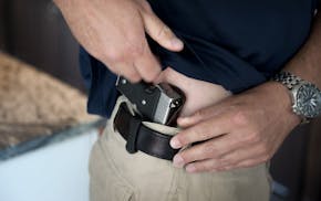 Evan Easton is teaches a course required to have a concealed carry permit in Minnesota. Thursday, June 28, 2012