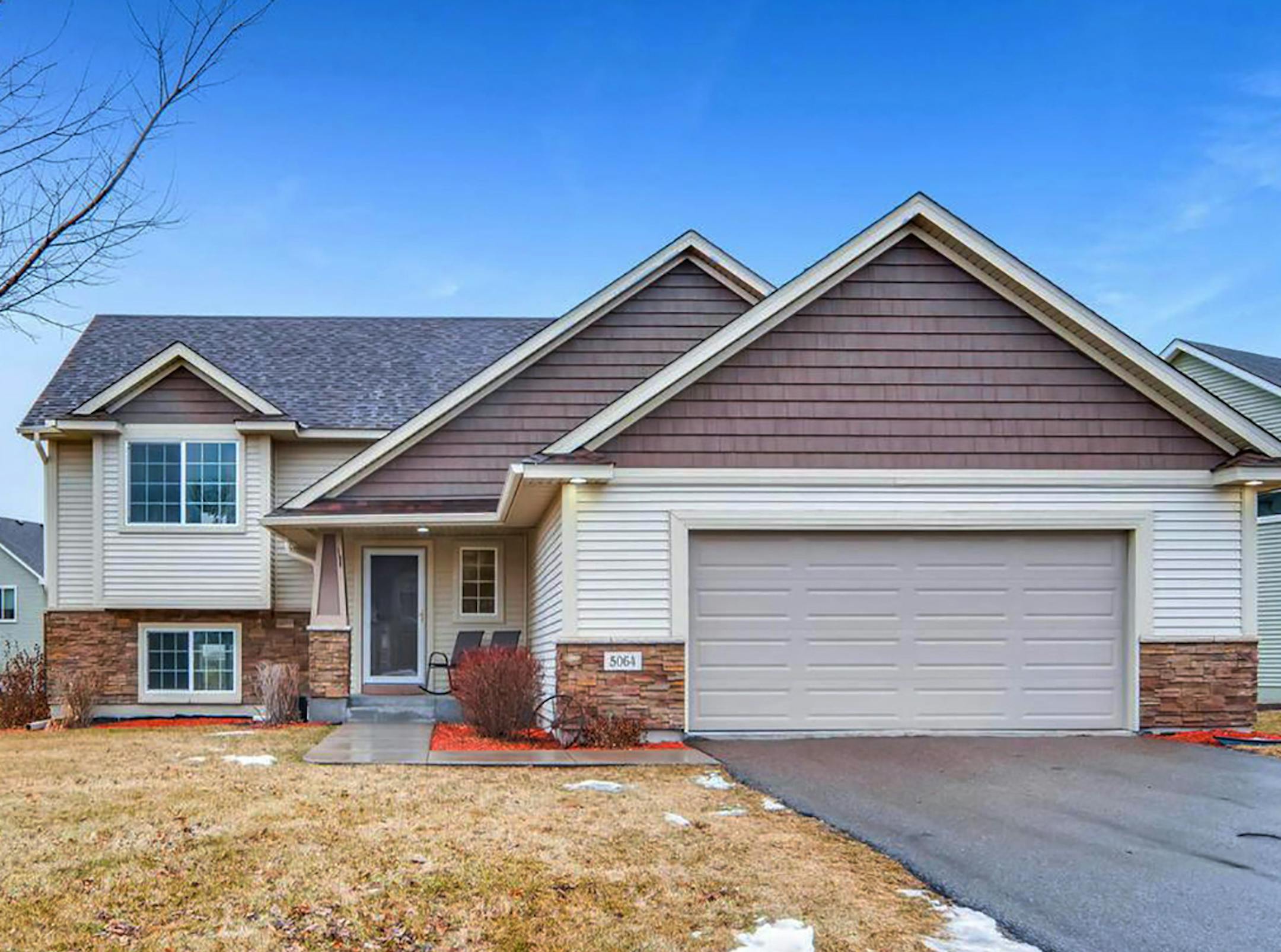 Hugo
Built in 2012, this four-bedroom, two-bath house has 2,346 square feet and features three bedrooms on one level, vaulted ceilings, hardwood floors, finished basement, deck patio and shared housing association pool and amenities. Listed by Leslie Larson, Coldwell Banker Burnet, 651-324-5221.