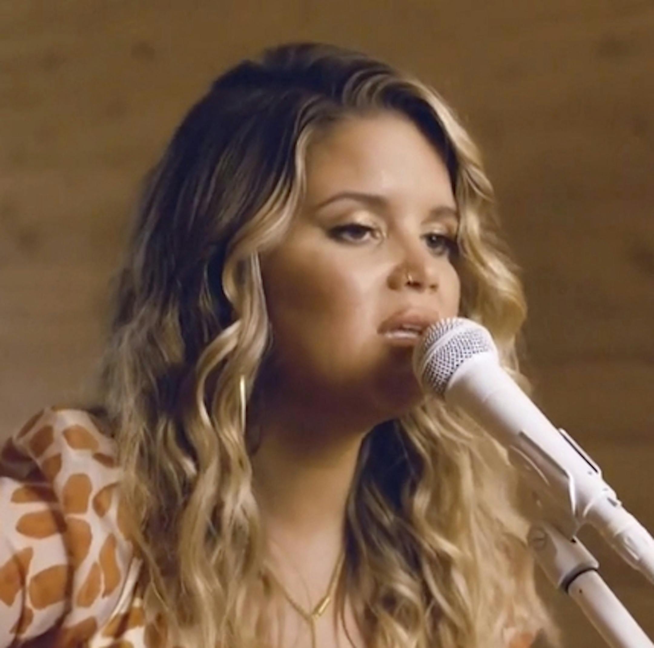 In this video image provided by CMT, Maren Morris performs "To Hell and Back" during the Country Music Television awards airing on Wednesday, Oct. 21, 2020. (CMT via AP)