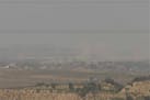 A screenshot taken from AP video showing a general view of northern Gaza as seen from Southern Israel, before it was seized by Israeli officials on Tu