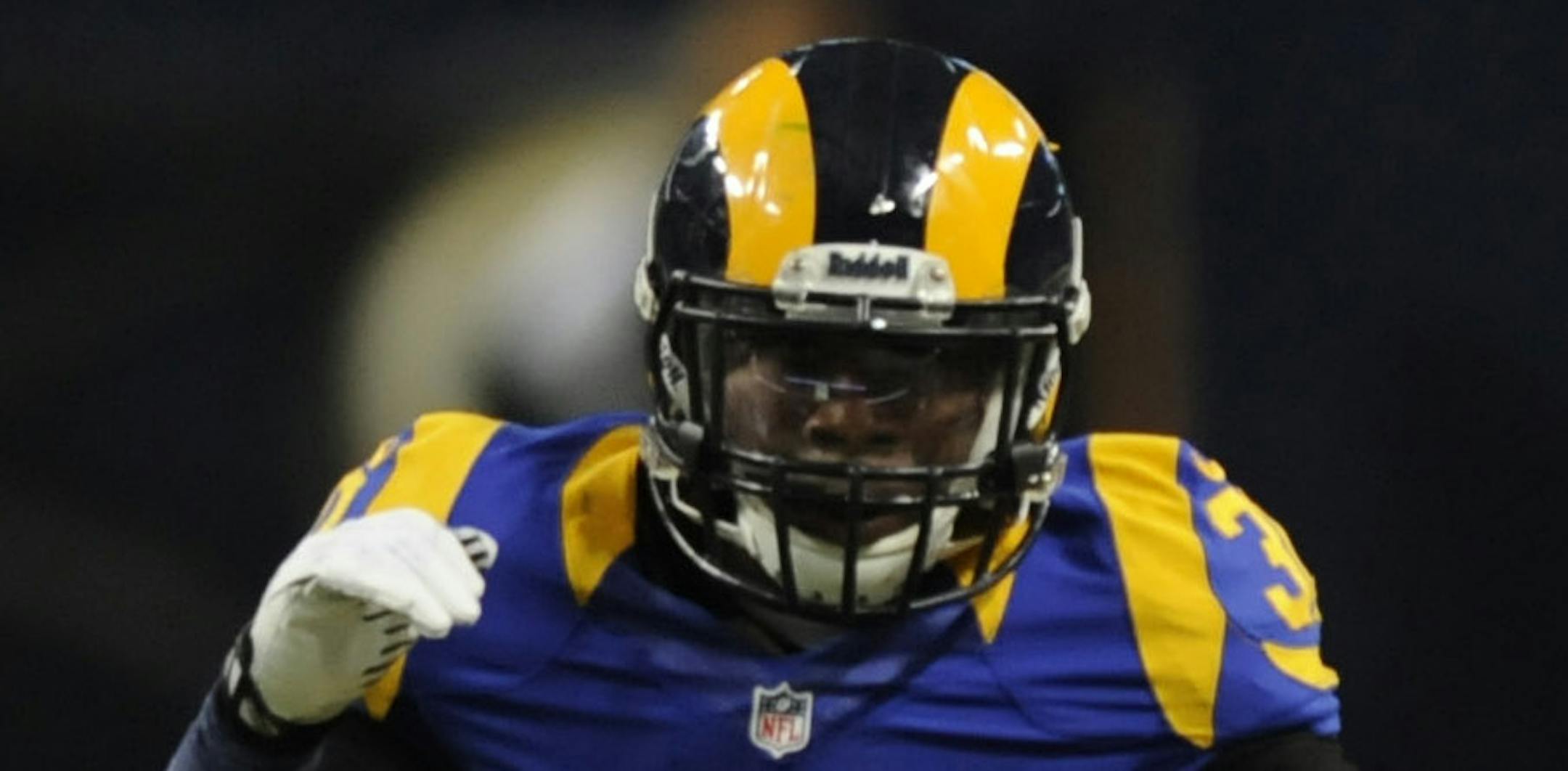 St. Louis Rams running back Zac Stacy runs with the ball during the third quarter of an NFL football game against the Tennessee Titans Sunday, Nov. 3, 2013, in St. Louis. (AP Photo/L.G. Patterson)