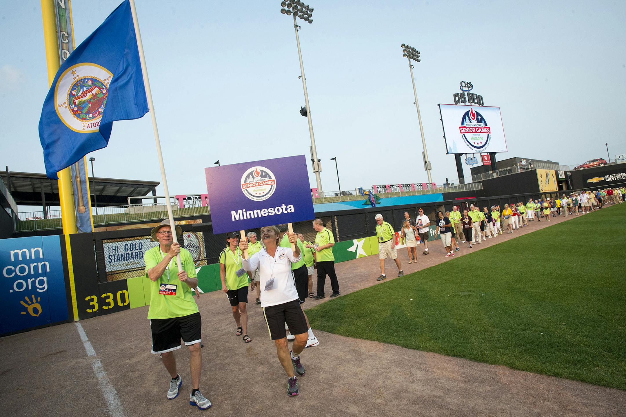 The National Senior Games' Celebration of Athletes was held at CHS Field on on July 10, 2015. ORG XMIT: MIN1507102008380005
