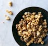 For a caramel corn with a candy-like crunch, use a bit of baking soda. Maple syrup and baking soda make for the lightest, crispiest caramelized popcor