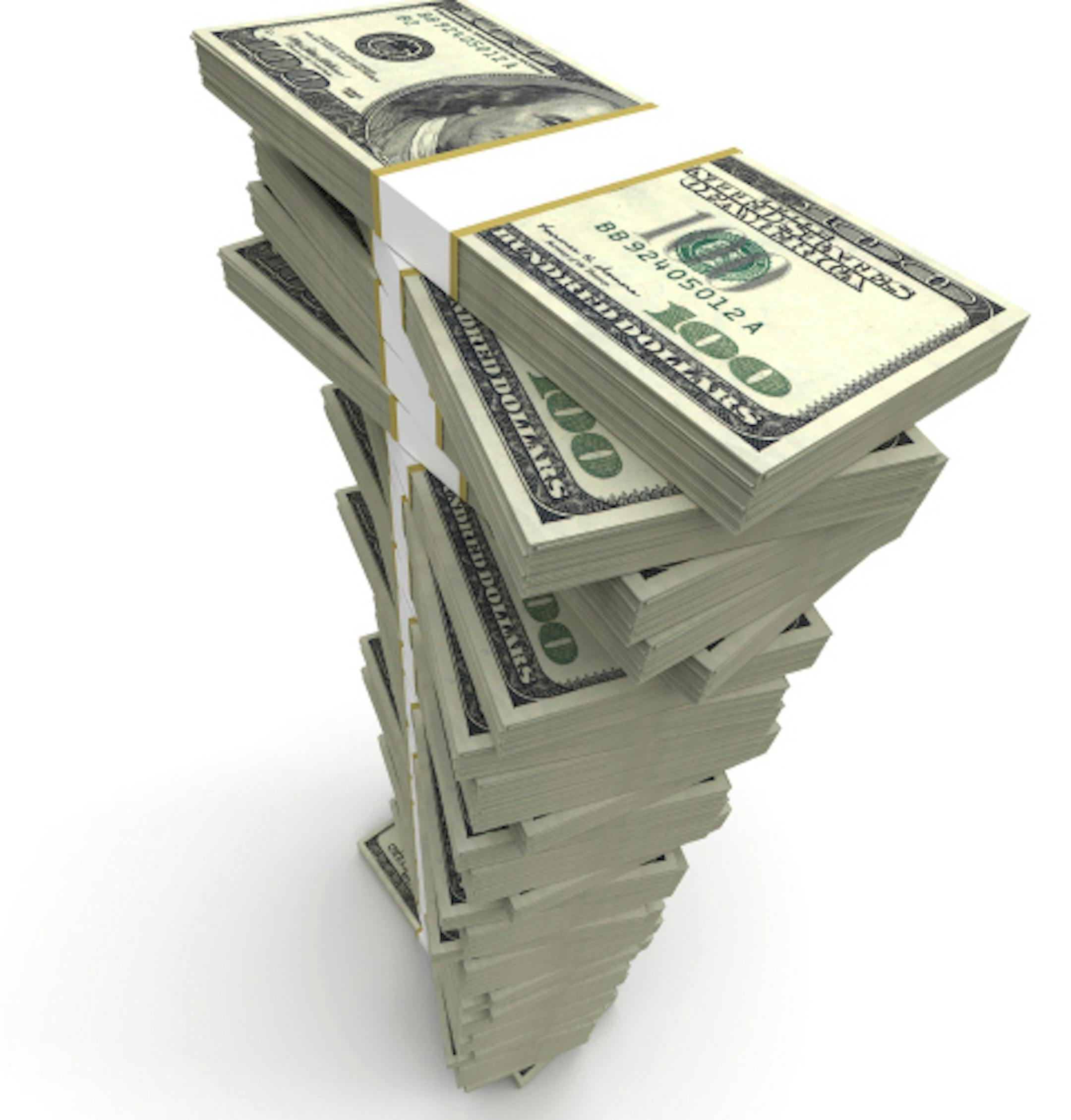 stack of 100 dollar bills. iStock photos