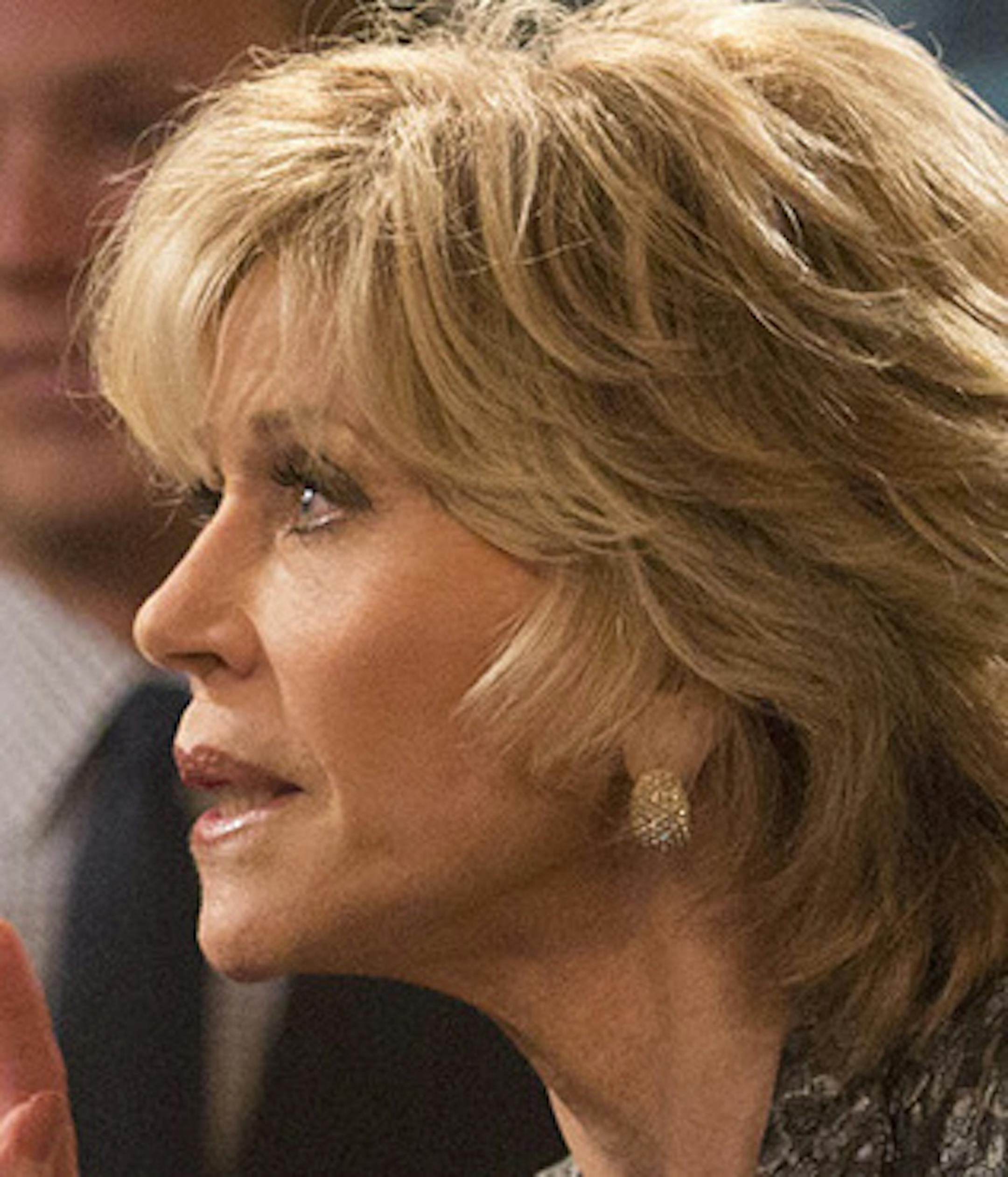 Jane Fonda (with Sam Waterston) in The Newsroom. HBO