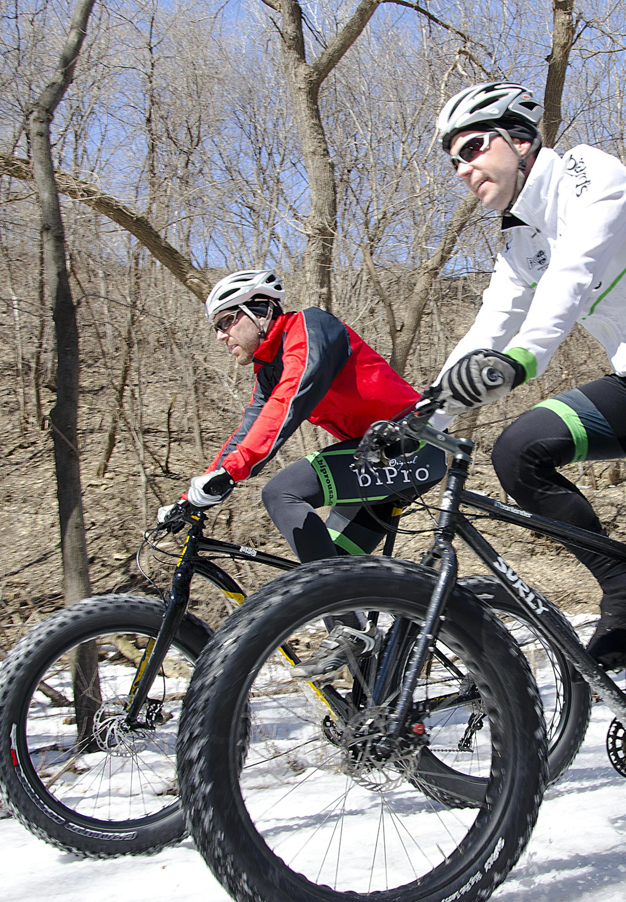 Fat biking. Photo courtesy of the Minnesota Department of Natural Resources