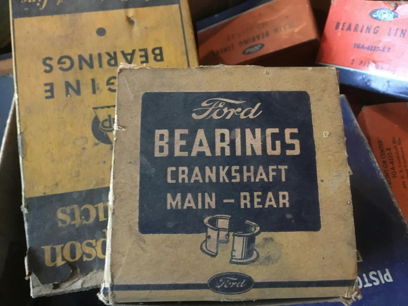 VanDerBrink's auction in Zimmerman, Minn., included hundreds of boxes of vintage auto parts.